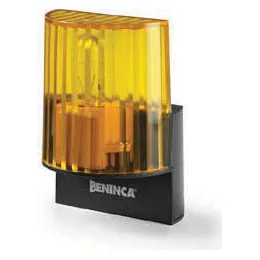 Beninca amber flashing light that warns while the gate is moving
