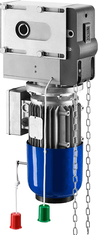 Beninca VN.MT40V industrial door operator with a chain hoist
