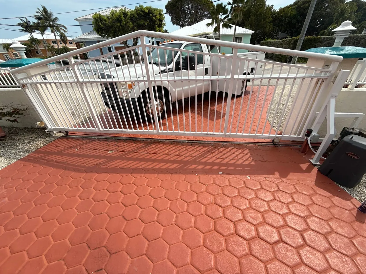Gate and railing installation at a South Florida property