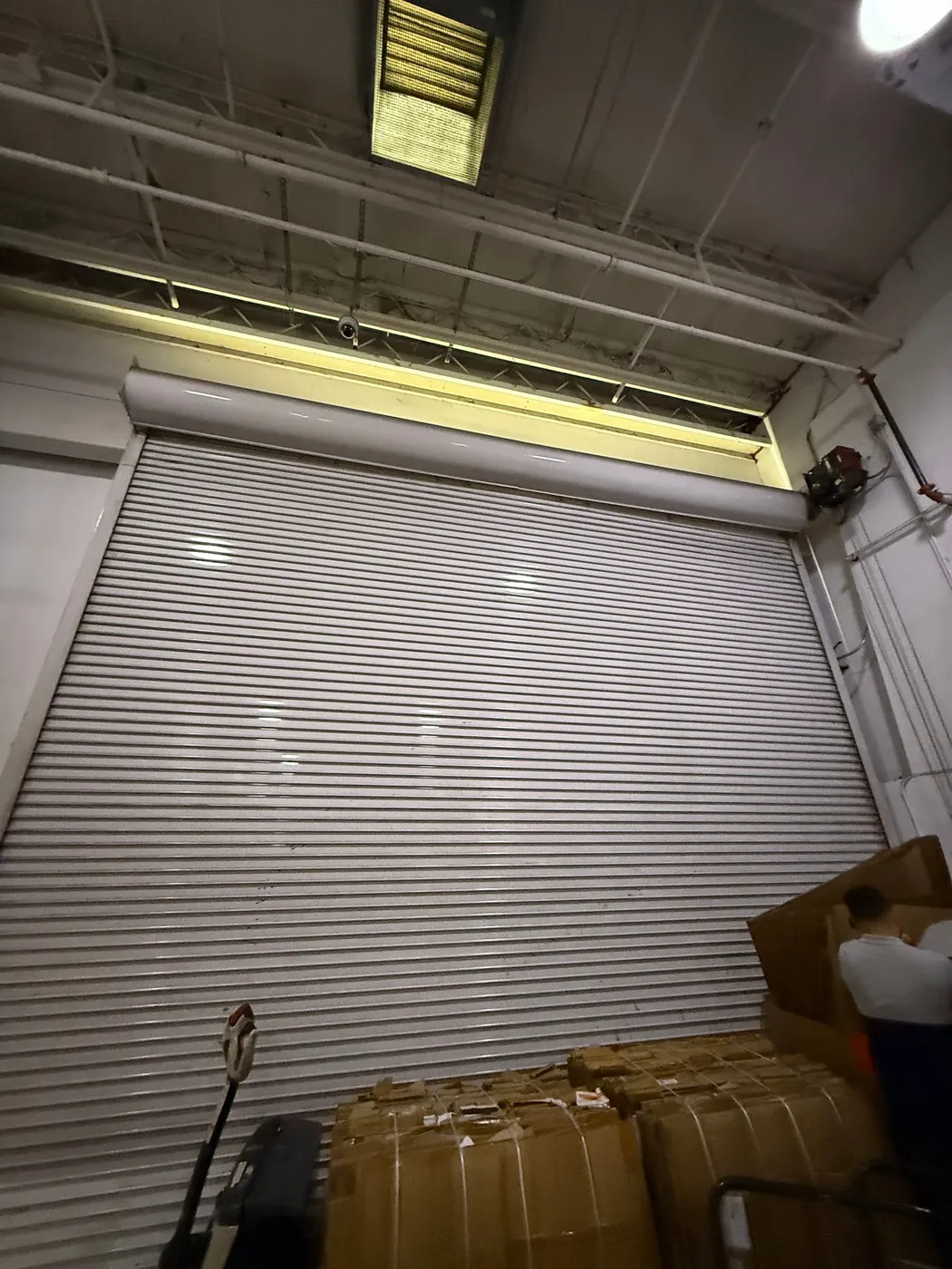 Commercial rolling door installed in a Miami facility