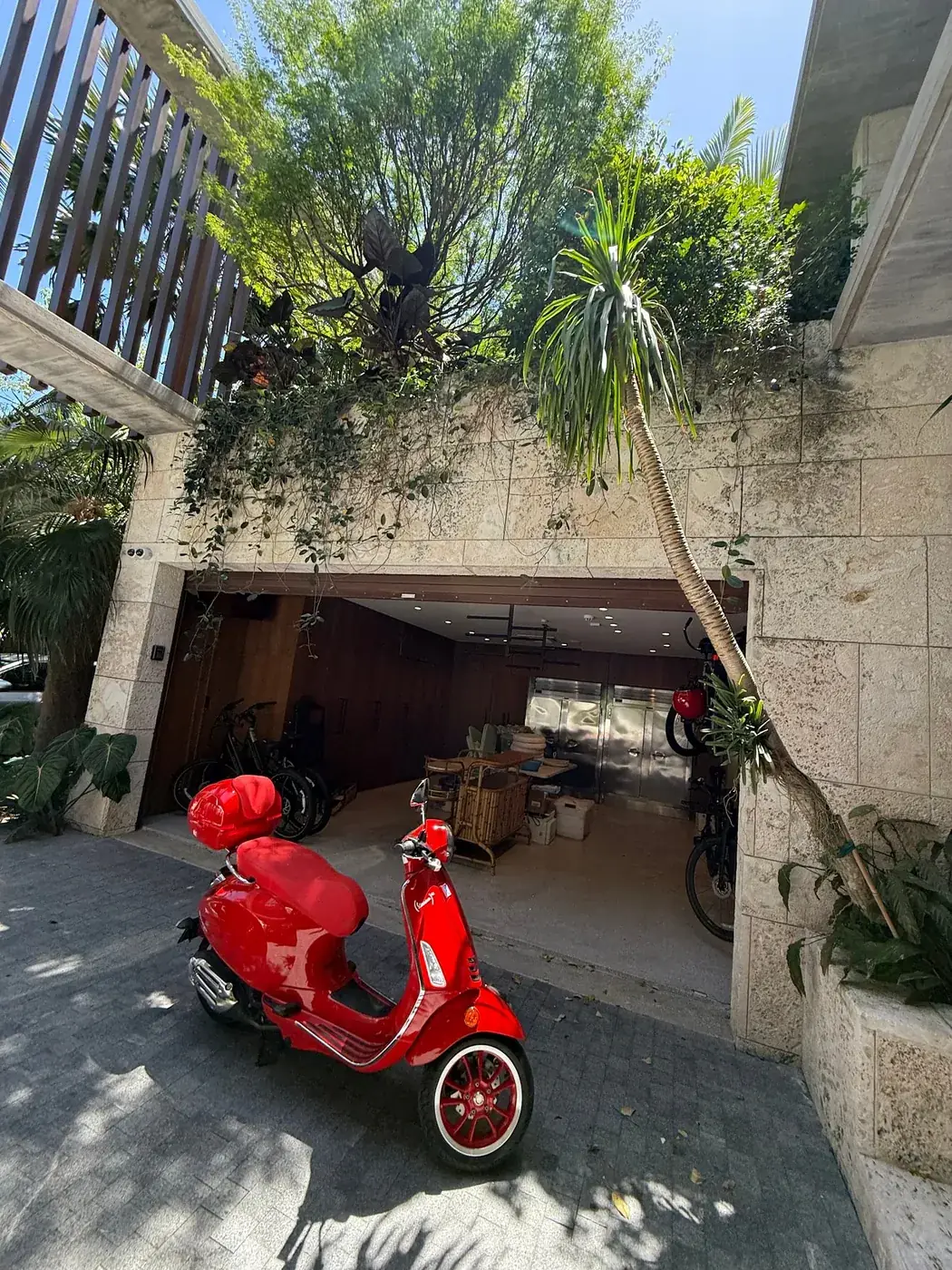 Rolling door serving a Miami building's parking entrance
