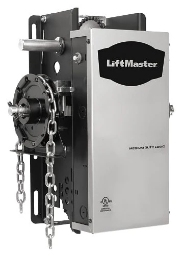 LiftMaster commercial door operator with manual chain hoist