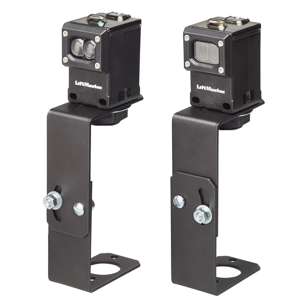 LiftMaster CPSUN4G heavy duty through beam photo eye pair on mounting brackets