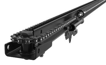 LiftMaster rail and trolley assembly for a sectional door operator