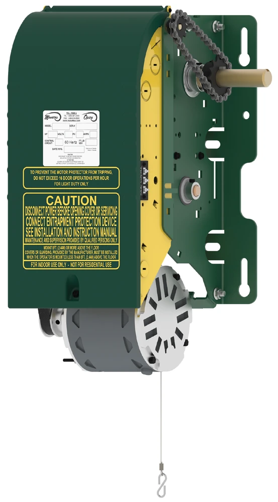 Manaras OMJ jackshaft operator with emergency chain release