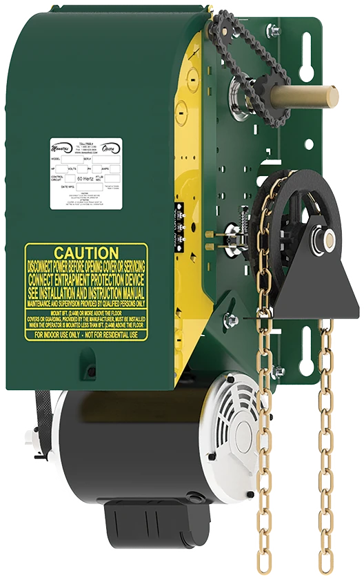 Manaras OPH heavy duty jackshaft operator for commercial rolling doors