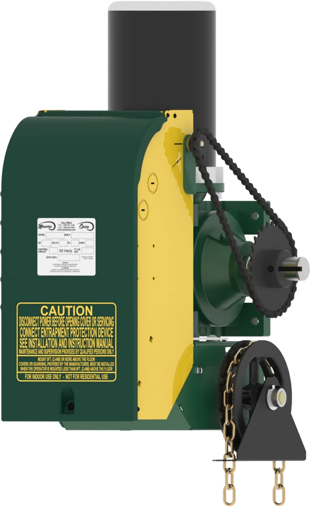Manaras RGH jackshaft operator for rolling grilles