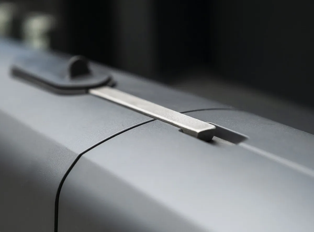 Close view of the CAME AXI housing and its release cover