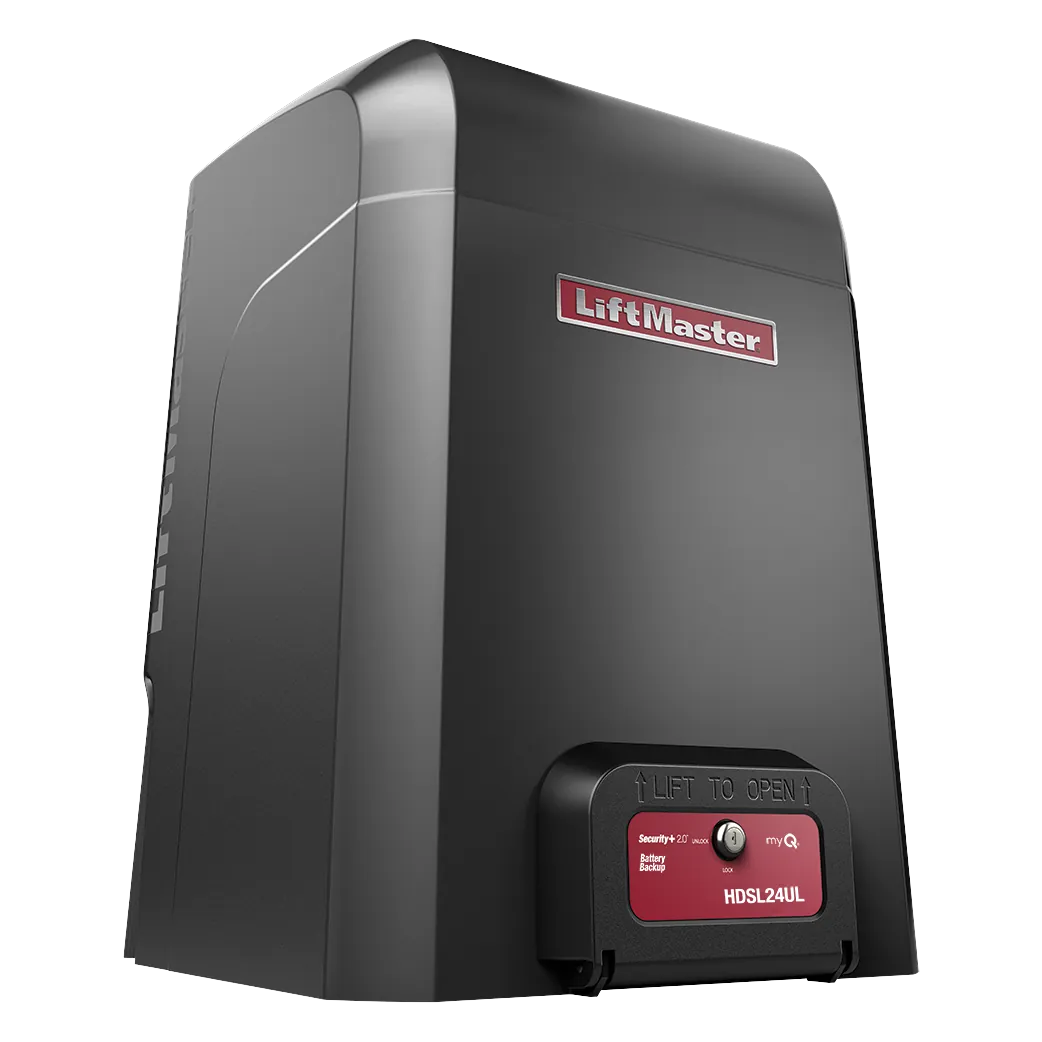 LiftMaster HDSL24UL heavy duty slide gate operator, right three quarter view