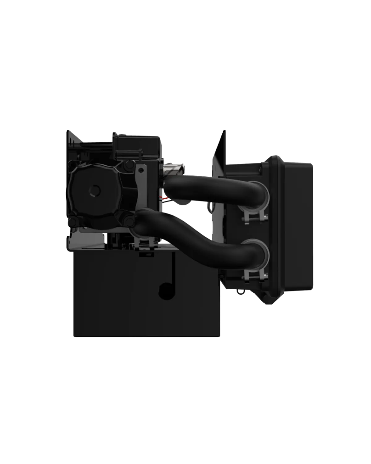 LiftMaster Maxum TDC trolley operator, side profile view of the power head and drive