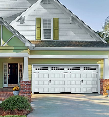 Amarr Hillcrest recessed bead-board garage door