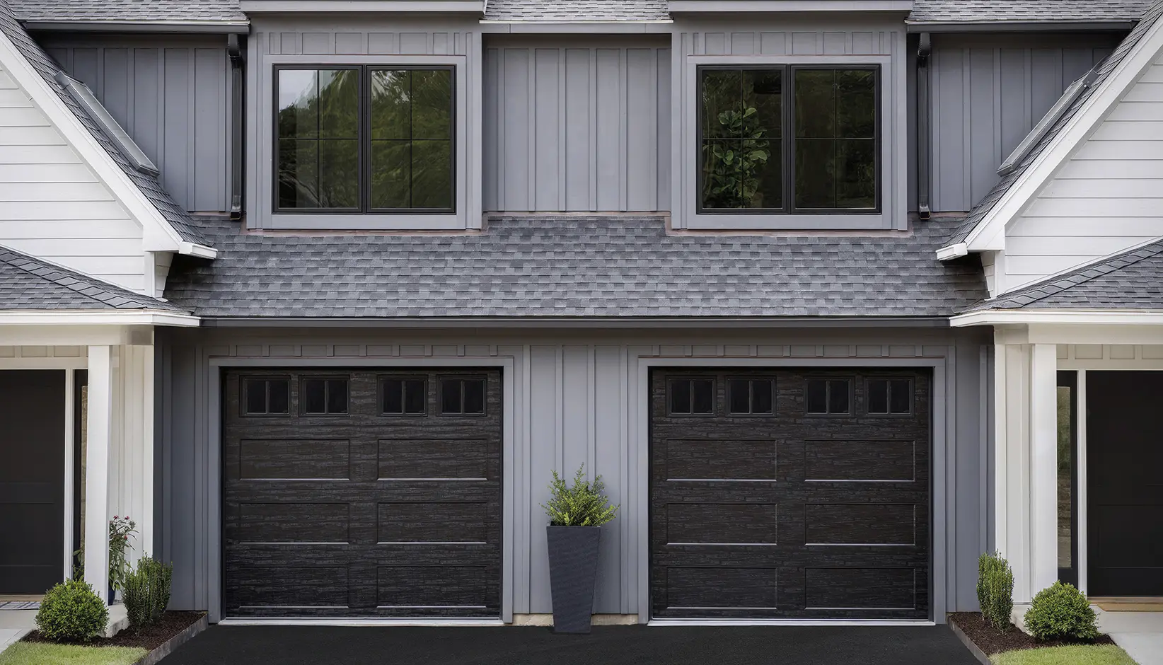 Clopay Bridgeport steel flush garage door