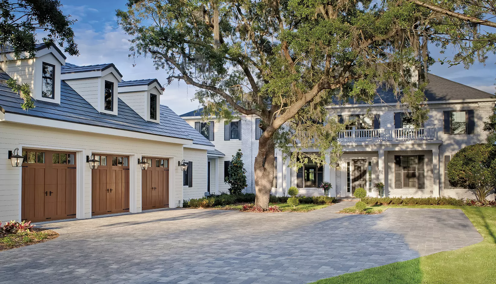 Clopay Canyon Ridge 5-Layer faux wood carriage house garage door