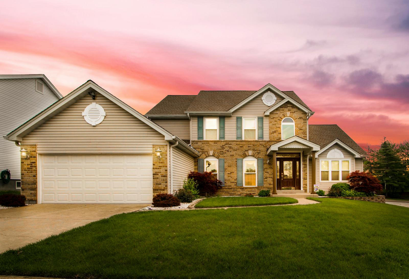 Modern home garage door by CMC Door Service